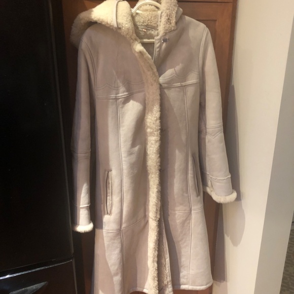 Vintage Real Shearling Medium Coat - Picture 2 of 4